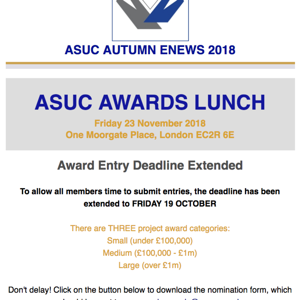 Read the latest news from ASUC in the Autumn 2018 edition.