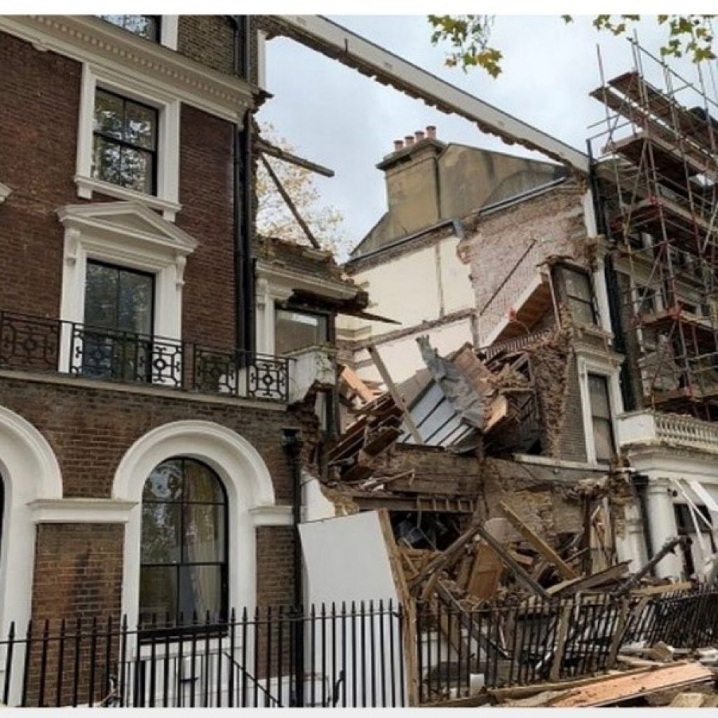 Property Collapse in Chelsea. Why let a good headline get in the way of the facts?